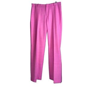 GAP Womens Pink Stretch Straight Leg Mid Rise Trousers Sz 6